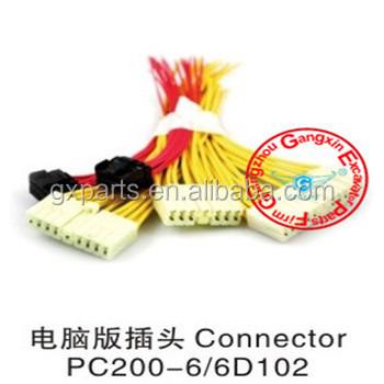 China Engineering Machinery Engine PC200-6 6D102 controller computer board connector , computer box plug for excavator / digger for sale