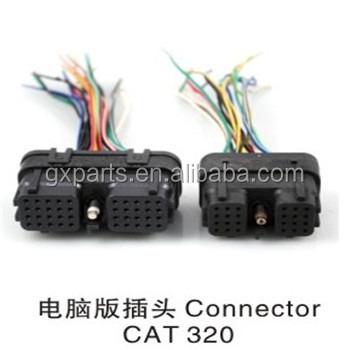 China Construction machinery motor China supply E320 controller computer panel connector, computer box socket for excavator/digger for sale