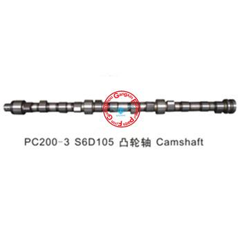 China Construction machinery engine China supply PC200-3 S6D105 6137-41-1200 diesel engine camshaft for excavator / digger for sale