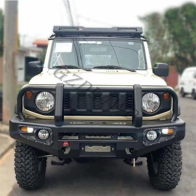 China Black Paint 4x4 Steel Car Front Bumper For Jimny 2019+ Front Bull Bar Bumper zu verkaufen