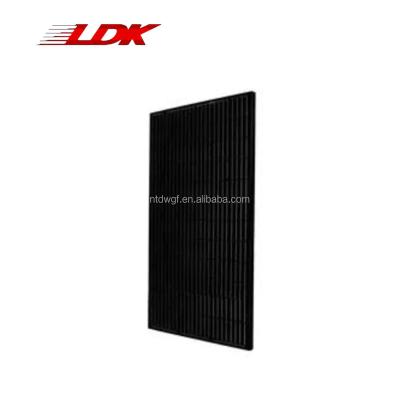 China Residence LDK New All Black 166mm 182mm 210mm 144 Half Cell Monocrystalline Dual Sided Solar Photovoltaic Panel For Solar Power System for sale