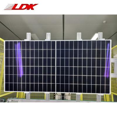 China Residence LDK Black Modules OEM Order and Custom Acceptable 550w Watts 210mm Monocrystalline Single Sided PV Solar Module for sale