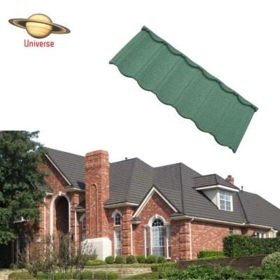 China Modern Customization Thickness Color Light Wave Type Stone Coated Metal Accessories Roof Tile for sale