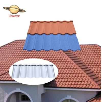 China Modern Metal Roofing Sheet Grades Cheap High Quality Stone Metal Coated Roof Tiles Zinc Corrugated Roof Tile House for sale