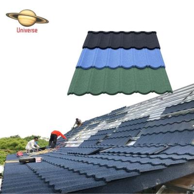 China Modern Stone Coated Roof Tile 0.45mm 30 Years Warranty Metal Covering Sheets Price Roof Tiles South Africa for sale