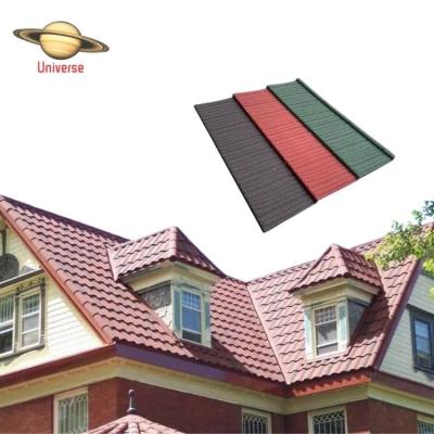 China Colorful Stone Coated Metal Materials Modern Gutter Anti Fade Anti-Discoloration Building Flashing Steel Roof Tiles for sale