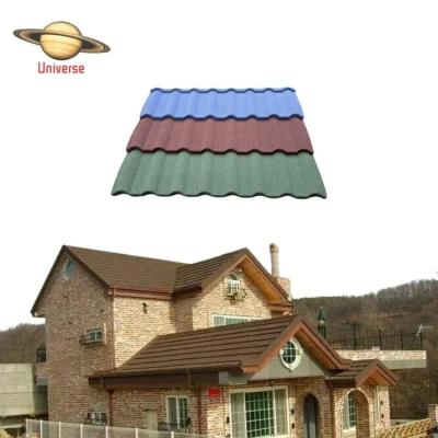 China Modern South Africa Galvanized Stone Aluminum Colored Light Weight Coated Metal Steel Roofing Tile For Sale for sale