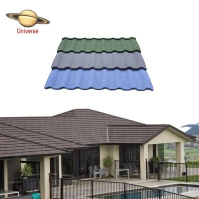 China Factory direct sale Guangdong steel metal roof tiles cladding price modern colored sand roofing materials for sale