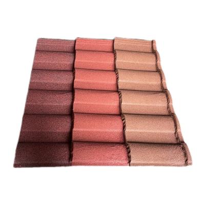 China Universe Modern Factory Wholesale Modern Rooftop Building Material Impact Resistance Colored Sand Coated Roof Tiles for sale