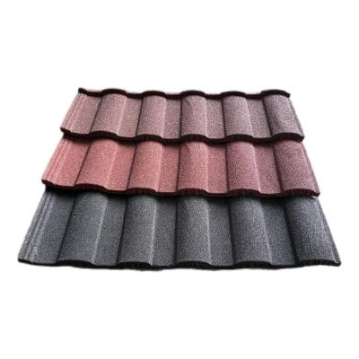 China Range of Applications Modern Wide South Africa Stone Metal Roof Tile Decorative Colored Coated Sheet Villas for sale