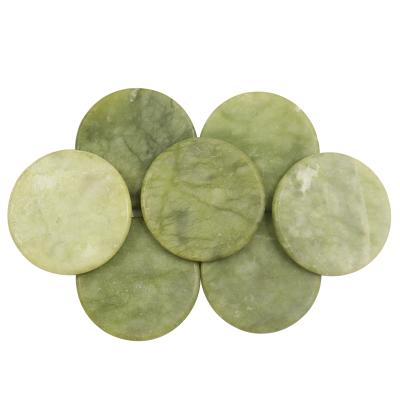 China Nourish Moisturizing Round Jade Stone Eyelash Extension Adhesive Glue Holder Wholesale Wick Extensions Glue Holder for sale