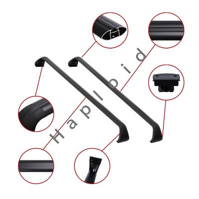 China HOJW1-XL01 Aluminum Alloy Aluminum Alloy Removable Roof Rack Bar Cross For Jeep Wrangler JL 2018+ for sale