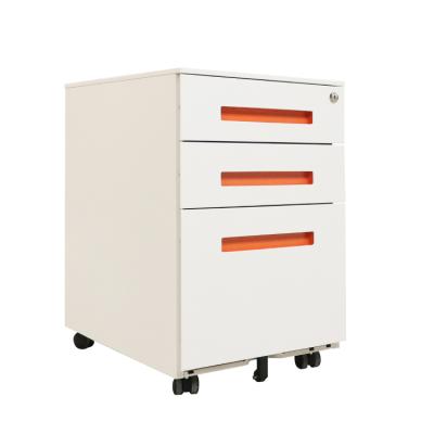 China Mobile Pedestal Cabinet (Height) China Supplier Office Equipment File Storage Cabinets Metal Adjustable Steel 3 Drawers for sale