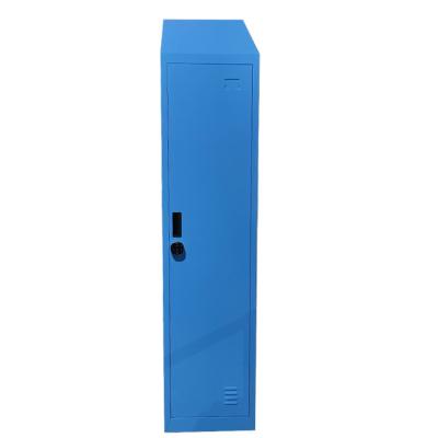 China Eco - Friendly Single Door Steel Wardrobe Lockers Tilt Top Clothes Locker for sale