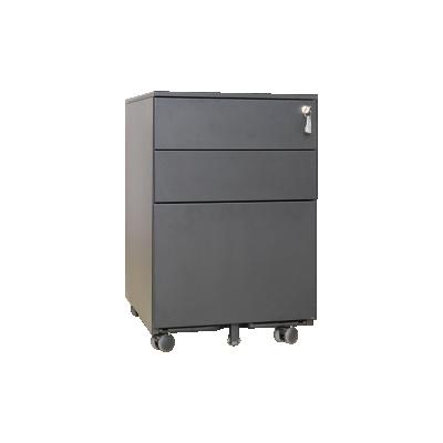 China Modern Steel Furniture Small Movable Under Desk 3 Drawer Pedestal Assembled Movable Cabinet Multi Drawers for sale