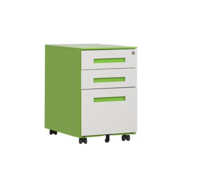 China (Height)Adjustable Metal Office Cabinet 3 Drawers Mobile Steel Filing Cabinet Movable Cabinet for sale