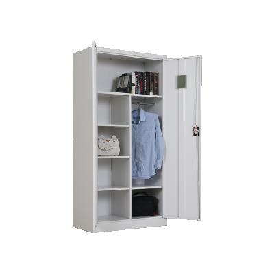 China (Size)Adjustable Home Storage Furniture Double Swing Door Clothing Wardrobe File Storage Cabinets for sale