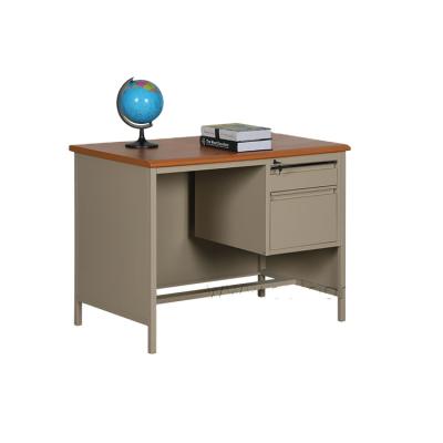 China Office Design One Side Two Drawer Steel Computer Table (Height) Adjustable Commercial Furniture for sale