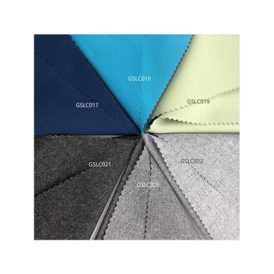 China Non elasticity feeling 100%polyester spandex waterproof bespoke inherent high grade high hardness blackout curtain fabric for sale