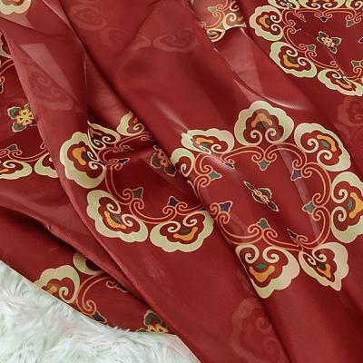 China Tang Dynasty Breathable Back To The Wind Chebula Skirt Satin Chiffon for sale