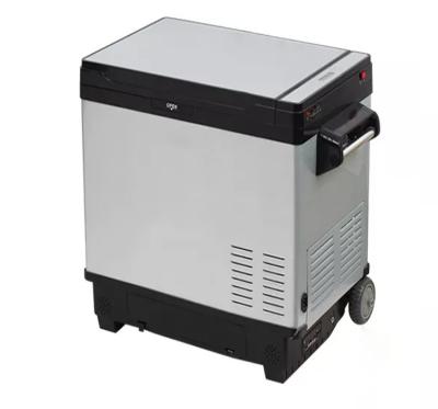 China Freie Gefrierschrank mit Rädern DC 12V/24V AC 100V-240V Portable Kompressor Kühlschrank zu verkaufen