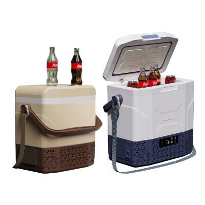 Chine Réfrigérateur portable à courant continu pour l'extérieur / pique-nique Petites litres Mini-refroidisseur de voiture 12v réfrigérateur de camping congélateur à vendre