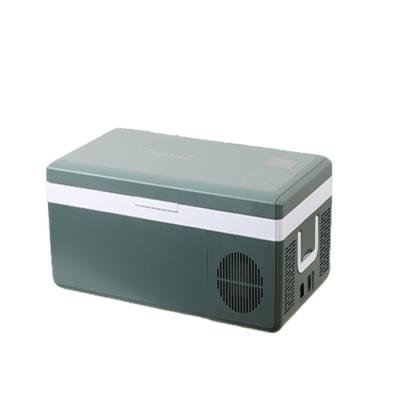 China Temperatura ajustável 12V 24V Carro portátil Pequena geladeira 25L Mini geladeira de viagem à venda