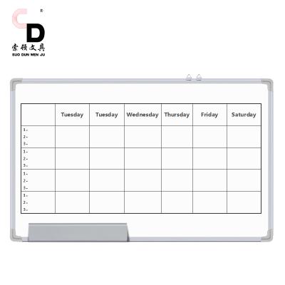 China White ABS Hook Home Year Planner Whiteboard Planner Wall Calendar Invisible Annual Mobile Daily Dry Board Large for sale