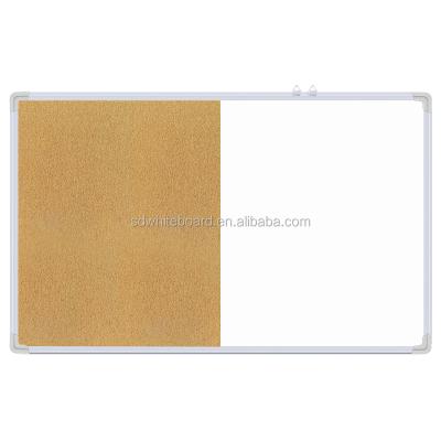 China Magnetic Aluminum Alloy Frame Whiteboard And Aluminum Cork Board Combination for sale