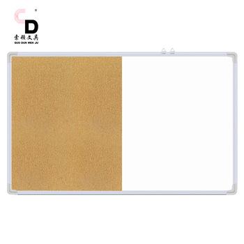 China Eco Friendly Self Adhesive Dry Erase Cork Board Tiles Mini Wall Bulletin Frame Magnetic Whiteboard Cork Message Board for sale