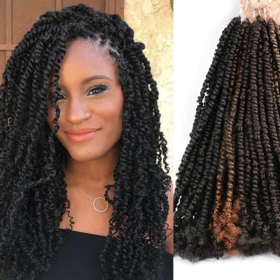 China Ombre Hair Extensions 3D Twist Price Passion Twist Braiding Hair X2 Braiding Faux Locs Best Cubic Plant Crochet Hair Locs Crochet Synthetic Hair Roots 18inch 80g 22 for sale