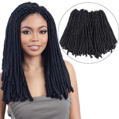 China Afro Faux Locs Braiding Hair Extensions Dreadlock Hair Extensions Low Temperature Synthetic Fiber Ombre Soft Faux Locs Dread Dread Hairstyles Synthetic Dreads Crochet Braids for sale