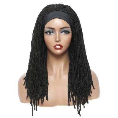 China Long Lead Long Dread Locks Afro Loop Crochet Box Pre Braids Synthetic Hair For Women Faux Locs Dreadlocks Hair Wigs For Black Women for sale