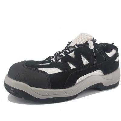 China Suede /Air Mesh CE PU SB Double Anti-Slip Leather Anti-Slip Steel Toe Safety Shoes for sale