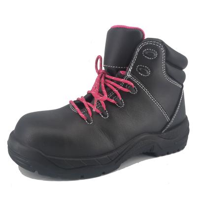 China Fashion Anti-skid Leather SB Anti-smash Women Ladies Safety Steel Toe Shoes New Safety Steel Toe Shoes New Pink Pink Boots Work Sneakers Safety Shoes for sale