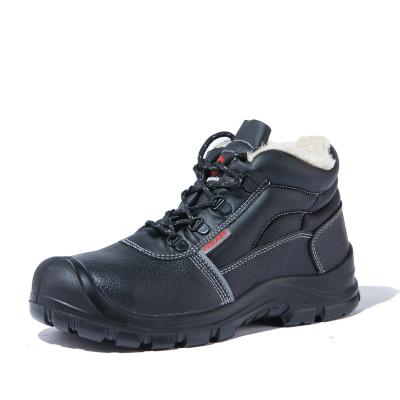 China S3 SRC HRO CI S3 SRC HRO Cold Resistant Steel Toe Fur Lining Work Shoes Basic Safety Shoes for sale