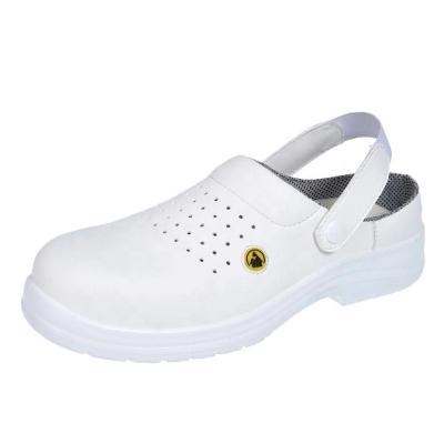 China Anti Static Anti Static No Lace Anti Slip Kitchen Chef Esd Safety Shoes for sale