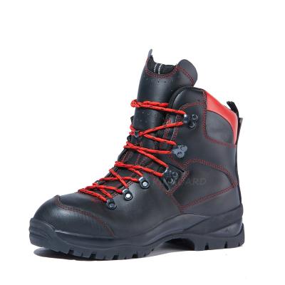 China Class1 Forest Chainsaw Heavy Duty Genuine Anti-Cut Resistant Chainsaw High Ankle Leather Boots for sale