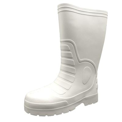 China Cushioning Cushioning EVA White Lightweight Waterproof Rain Boots for sale