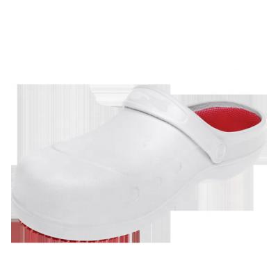 China SB White Lightweight EVA Anti Slip Clogs Safety Shoes for sale