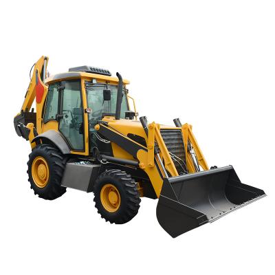 China Building Material Shops New Tech Accessories Loaderbackhoe Loader 75kw 4x4 Operating Weight 8500kg for sale