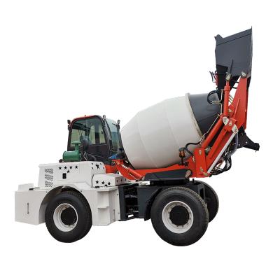 China Construction Material Stores Trailer Truck Self Loading Small Concrete Mixer Drum Cemente Concrete Mixer Selfloading Concrete Mixer for sale