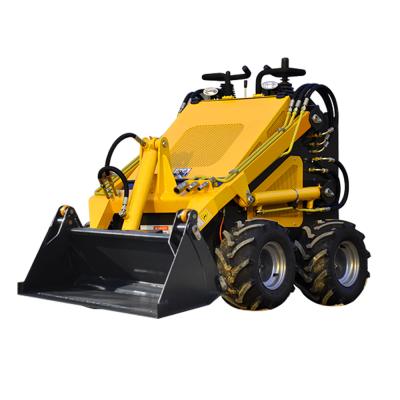 China Building Material Stores 4 Type Upgraded In 1 Skid Beef Bucket Loader 280/380 Small Skid Steer Wheel Loader Wheel for sale