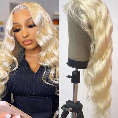 China Cuticle Lace Wig Hair Wigs, Brazilian Full Virgin Cuticle Aligned, Body Wave #613 Lace Front Wigs for sale