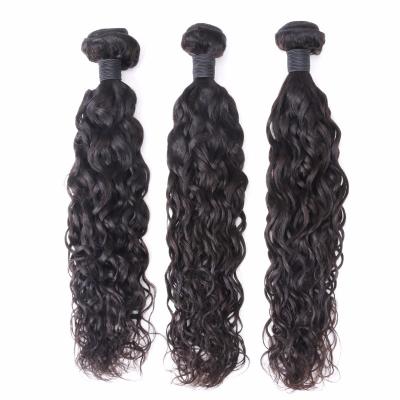 China No Wave Wholesale Virgin Hair Water Wave Original Brazilian Hair Weave Bundles Shedding Bundles for sale