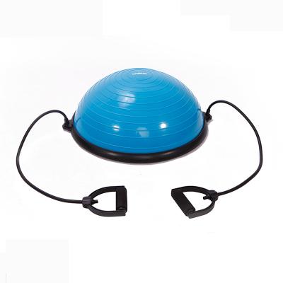 China Yoga Exercise Stability Pilates Half Ball PVC Bosuing Exercise 58cm Diameter Balance Half Yoga Ball for sale