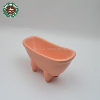 China Modern Creative Orange Ceramic Chandelier Soap Basin Customized Hotel Size Emulsion Bottle Porcelain Soap Table for sale