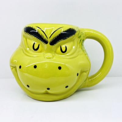 China Viable Turtle Expression Mug 3D Cartoon Mug Water Cup Ceramic Coffee Mug for sale