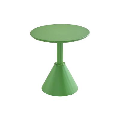 China TW-T34 Modern Aluminum Tapered Coffee Table Green Table And Chair Set for sale