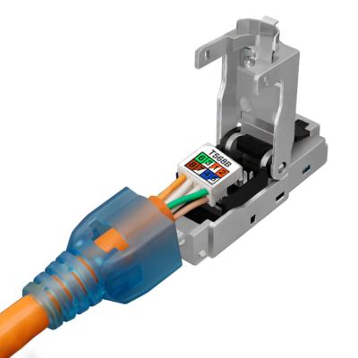 China audio & New design CNCOB video network cable cat8 cable rj45 network cable with ftp Toolless modular jack for sale